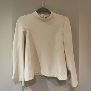 Zara Cream Long-Sleeve Top